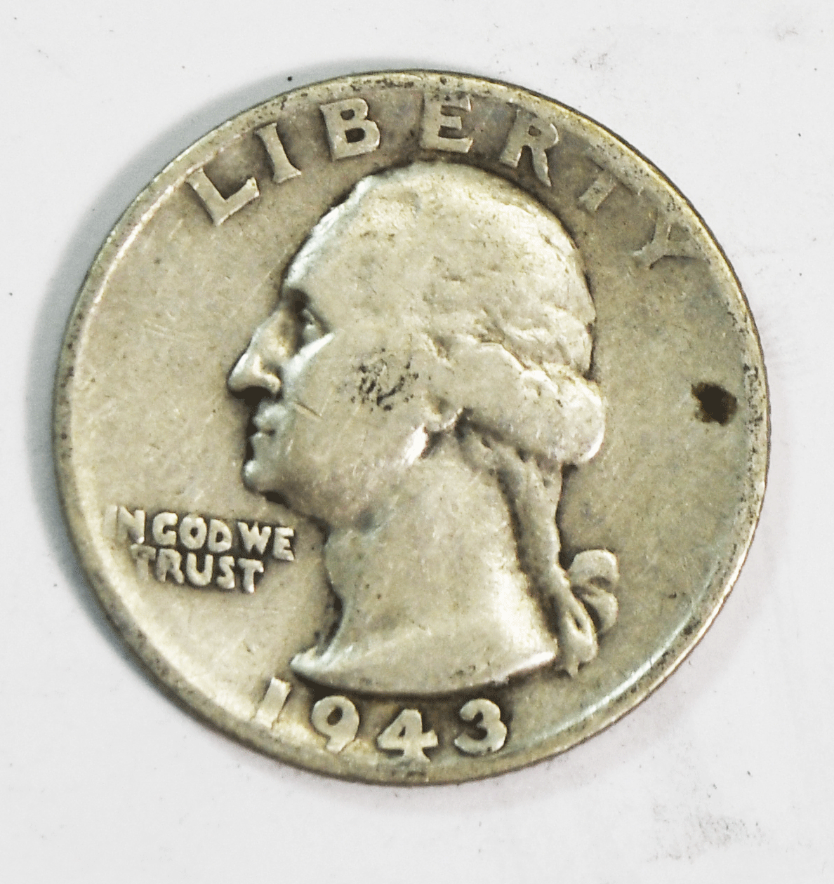 1943 S 25c Washington Silver Quarter Dollar San Francisco DDO FS-101