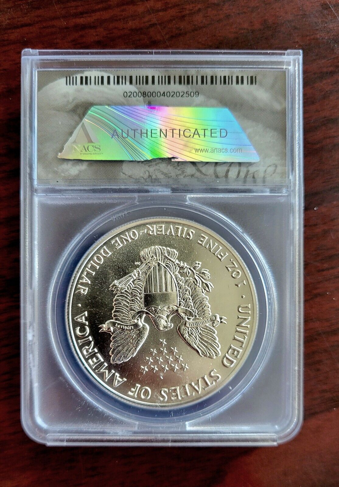 1989 $1 American Silver Eagle ANACS MS69 Silver Dollar .999 Fine Silver 1oz.