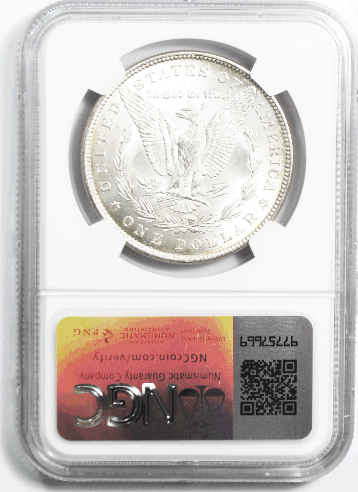 1881 $1 Morgan Silver Dollar MS62 NGC Uncirculated Philadelphia