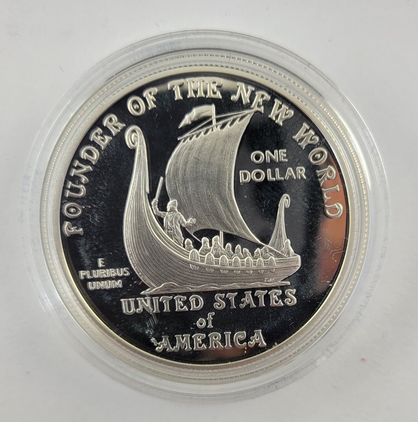 2000 Leif Ericson Millennium Commemorative Two Coin Proof Silver Set