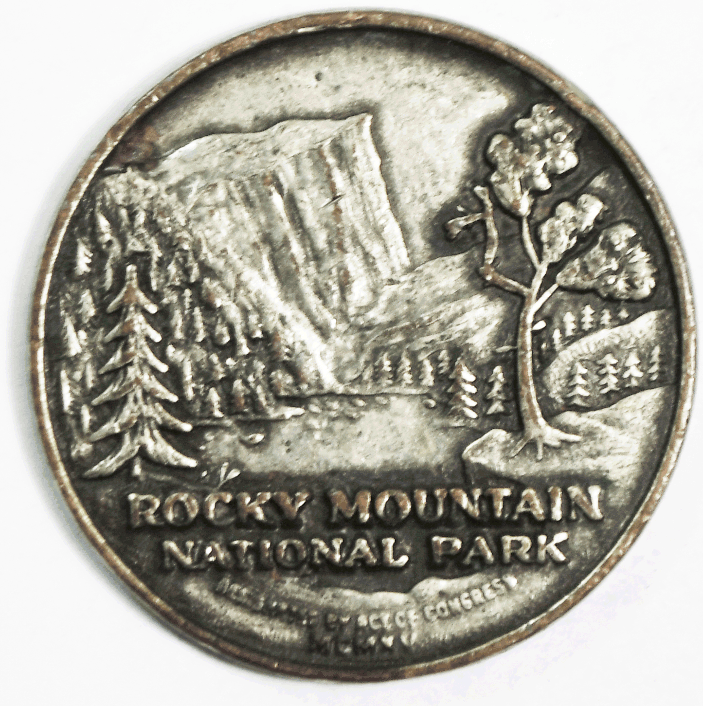 Estes Park Grand Lake Rocky Mountain National Park 38mm Medal