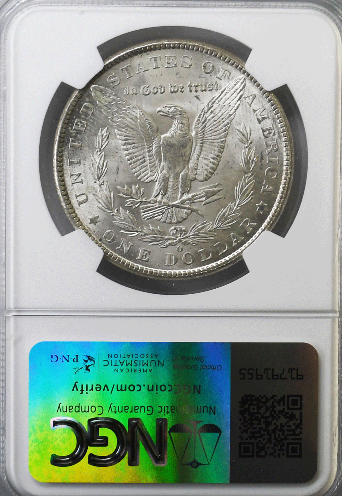 1904 O $1 Morgan Silver Dollar MS63 NGC New Orleans Uncirculated Clashed G