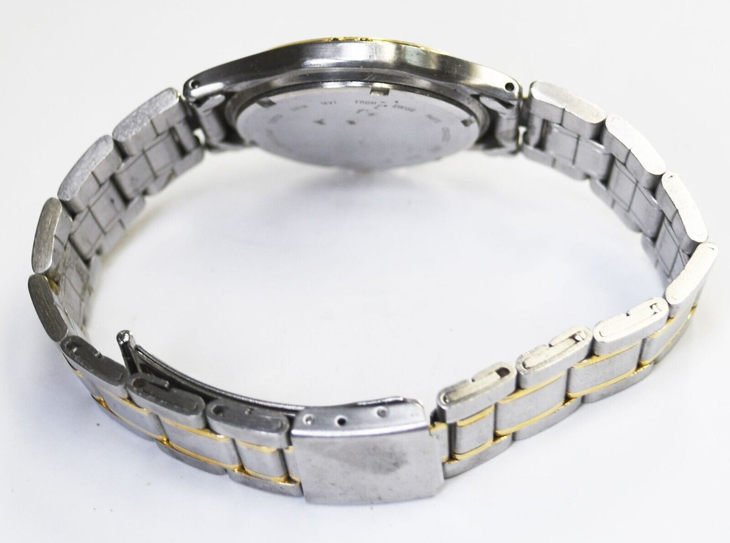 Winkler's Quartz 955 114 Two Tone Wristwatch Not Running 35mm 7" Wrist