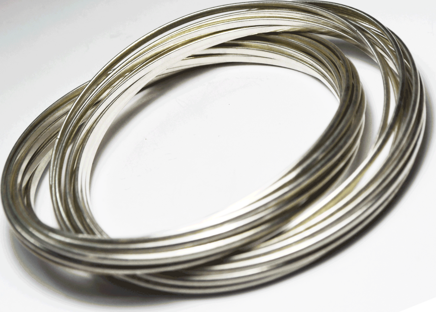 Sterling Silver Silpada 21 Salute Bangle Medium Bracelet B0640