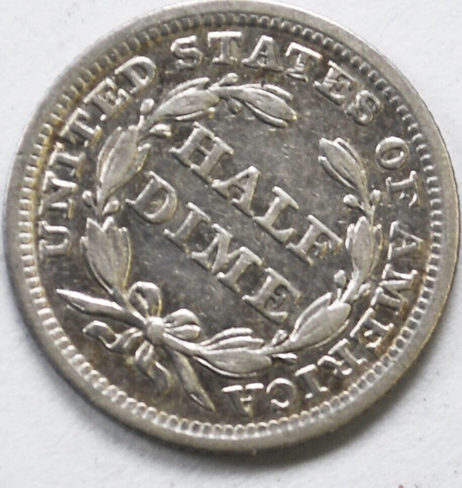 1841 H10c Seated Liberty Silver Half Dime Philadelphia