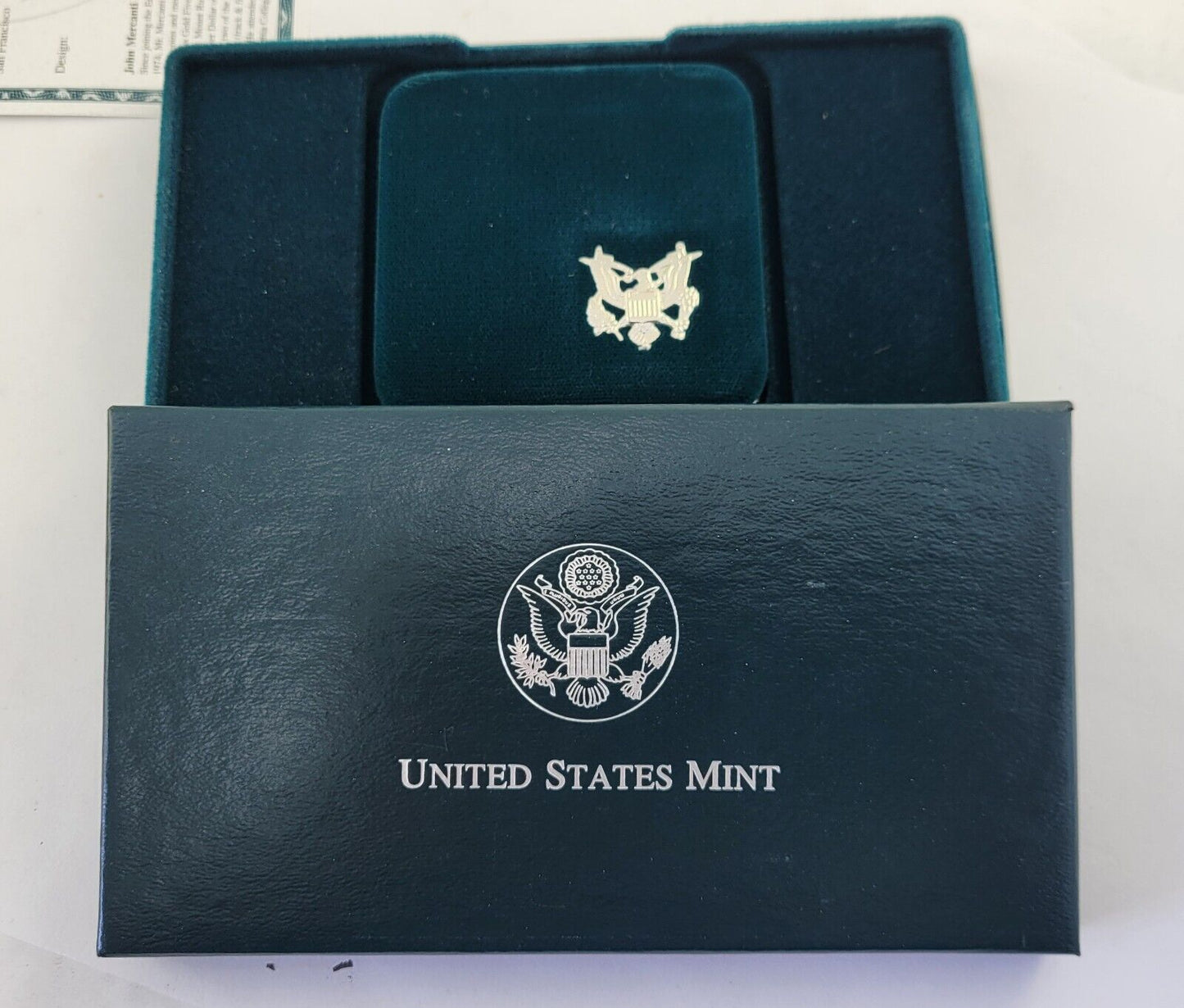 1998 S Black Revolutionary War Patriots Commemorative Silver Dollar Proof Coin