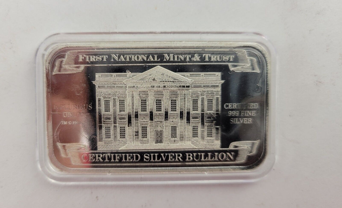 First National Mint & Trust Williams 1/2oz. .999 Fine Silver Bar Family Honor