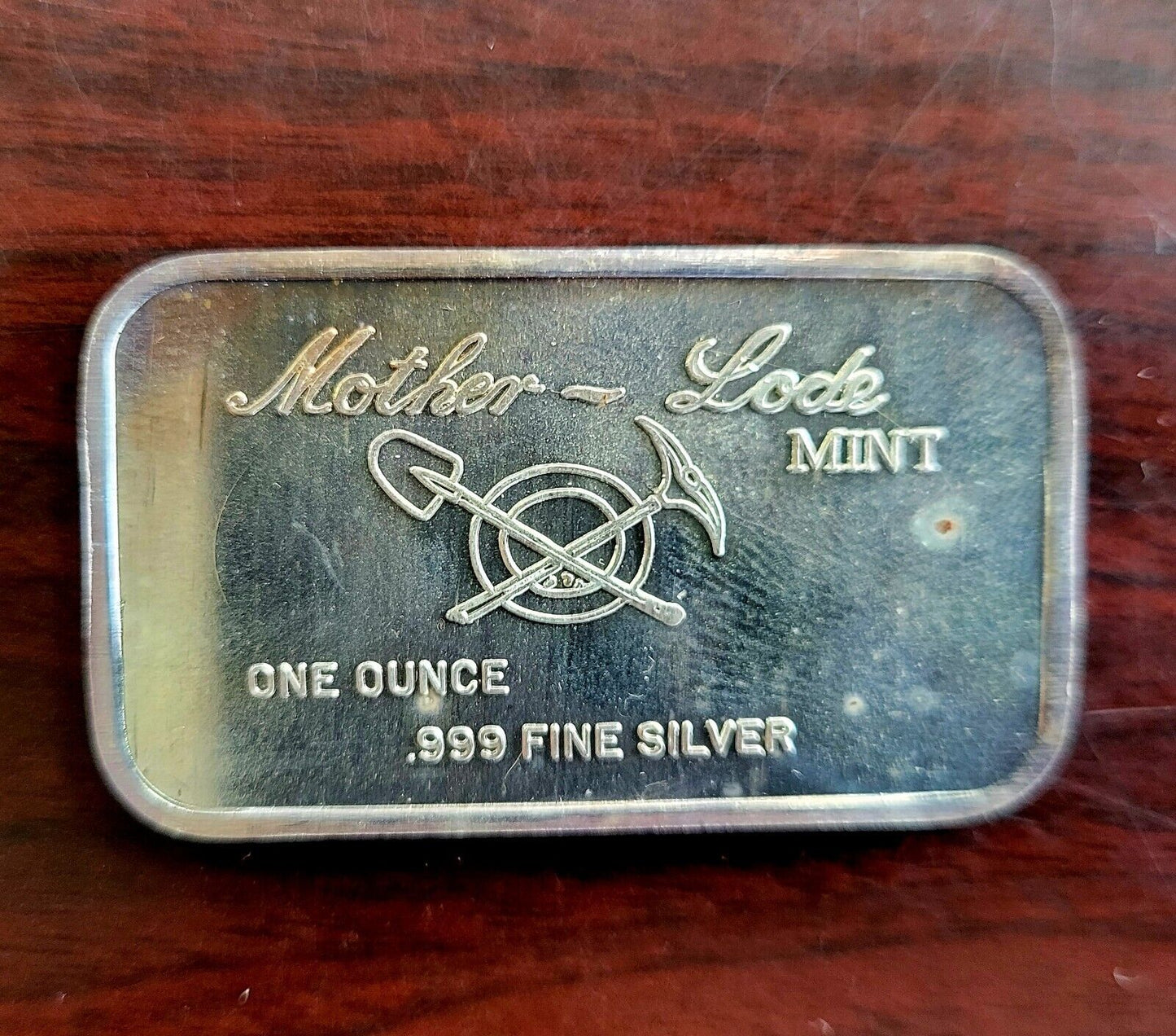 Reno Nevada Vintage Silver Art Bar 1oz. Mother Lode Mint .999 Fine Silver Dice