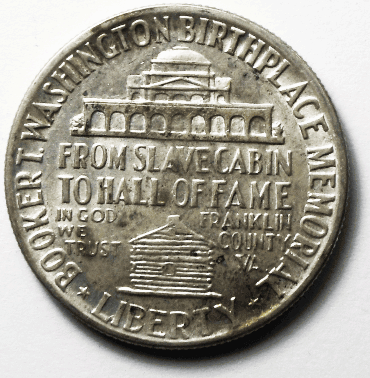 1946 50c Booker T Washington Exposition Commemorative Silver AU