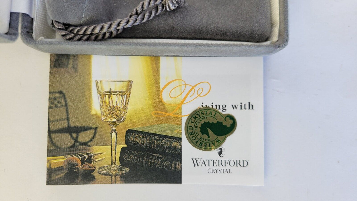 Waterford Crystal Seahorse Brooch Pin Ocean Sea Horse Jewelry Boxed