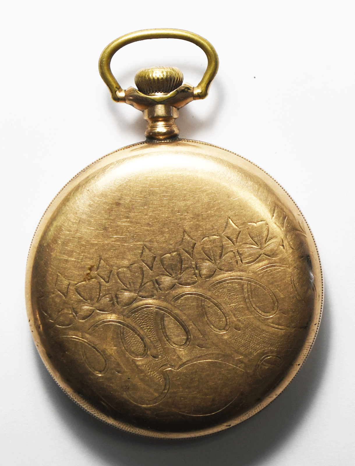 1913 Hampden Size 16 WM Kinley OF Pocket Watch 20yr GF Not Running