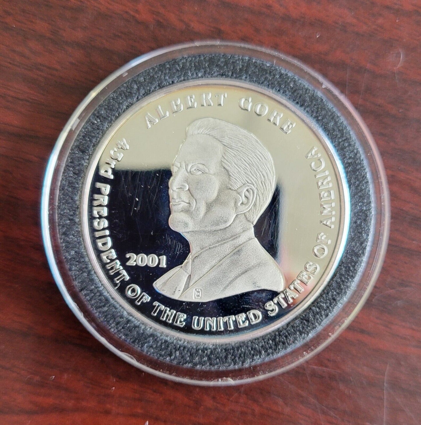 George W Bush & Al Gore .999 Fine Silver Medal 1oz. 43rd President Commemorative