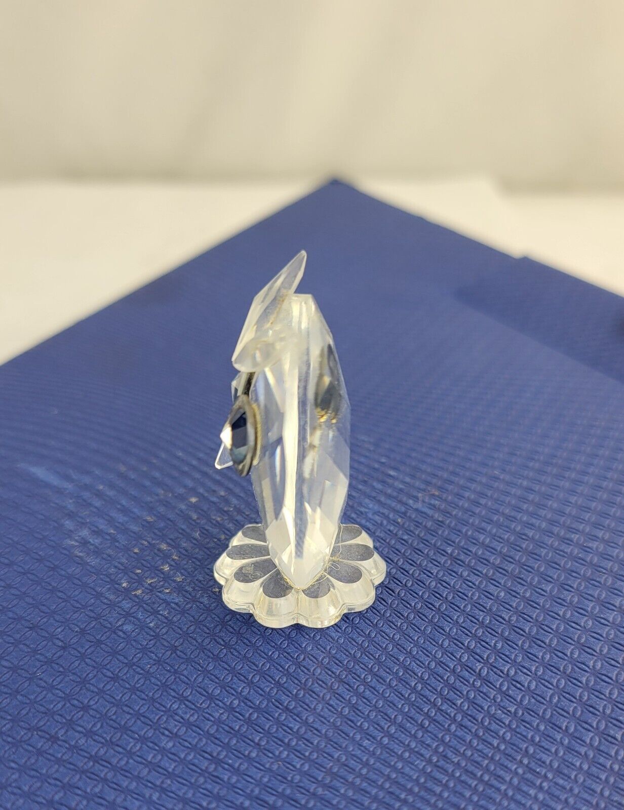 Swarovski Crystal Small Owl Figurine Austria No Box 1 1/2" Tall