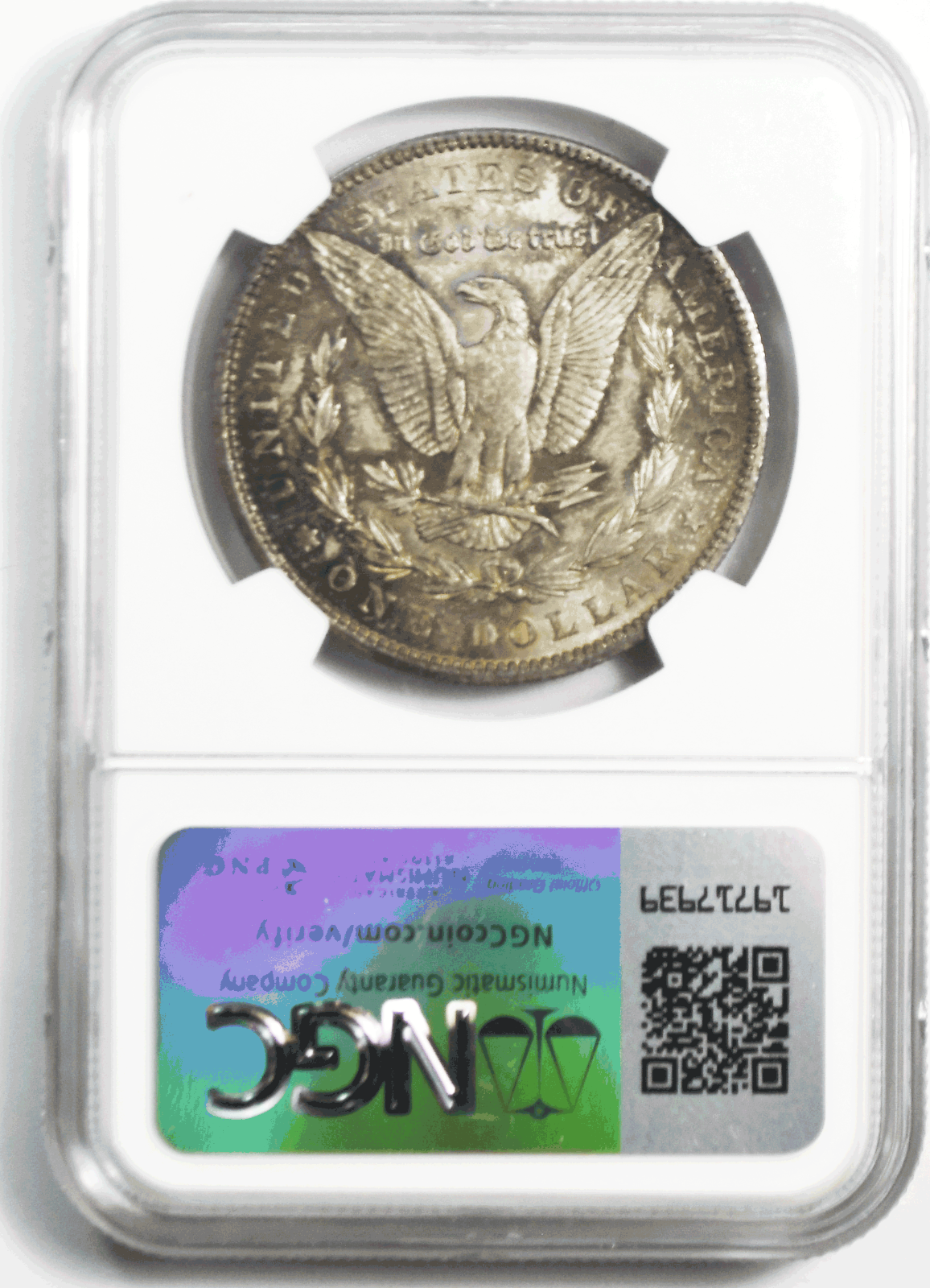 1904 O $1 Morgan Silver Dollar MS64 NGC Uncirculated New Orleans Rainbow Toned
