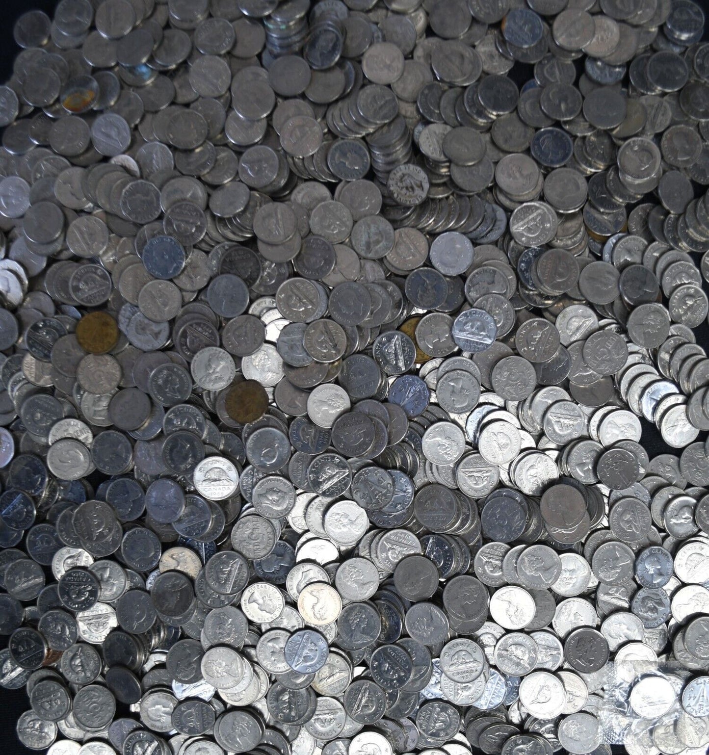 1400pc Canada 5c Five Cents Lot $70 Face Value 1922-Present