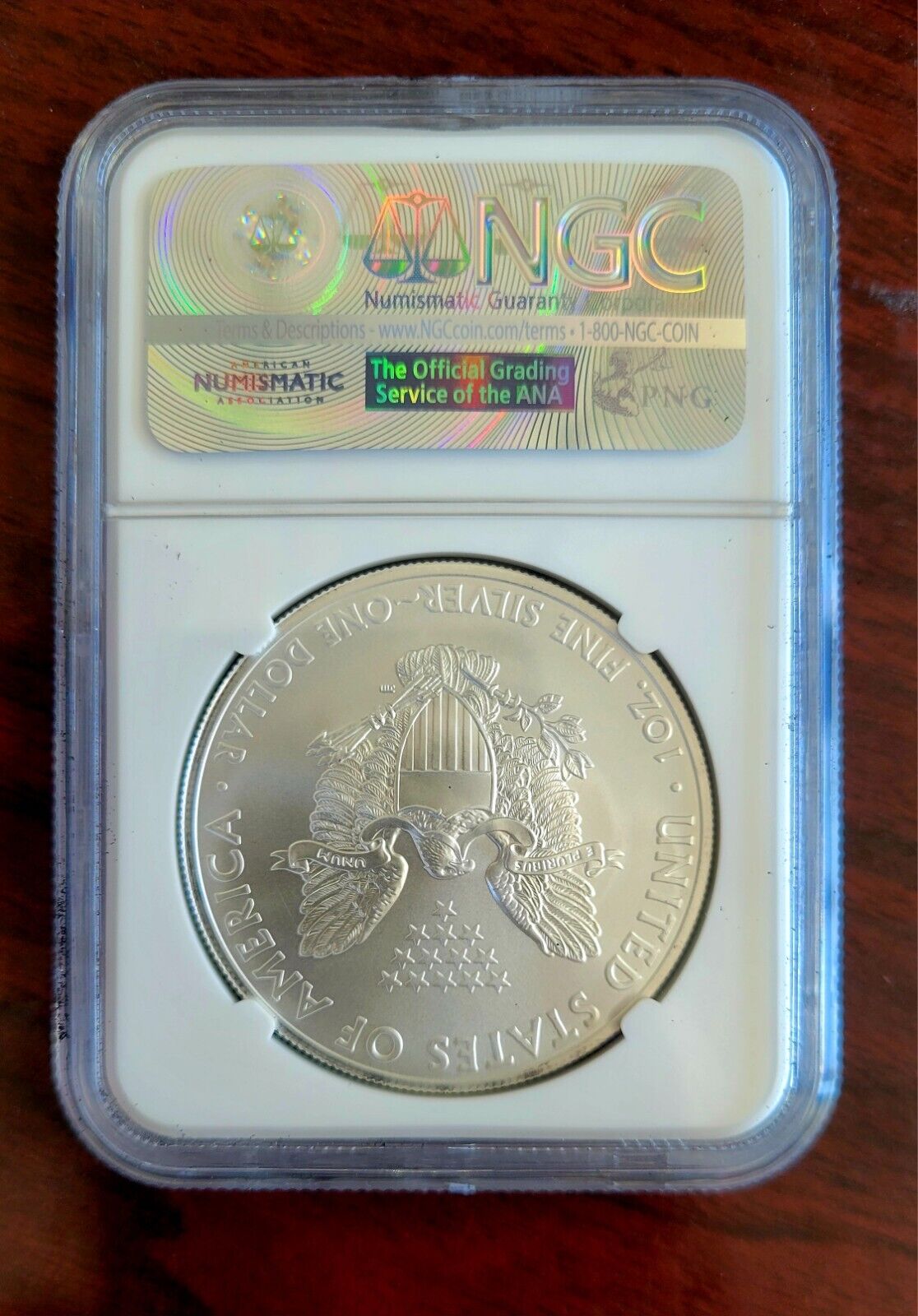 2012 $1 Silver Eagle NGC MS69 Dollar Brown Label 1oz. .999 Fine Silver