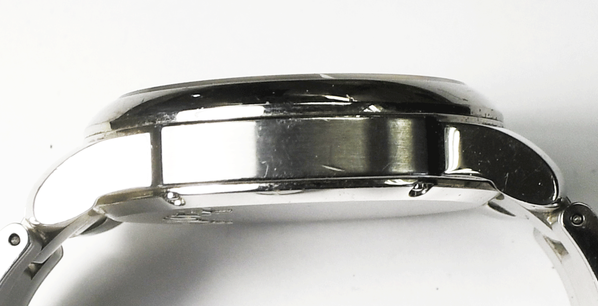 Movado LX Quartz 38.1.14.1206  Wristwatch 42mm Stainless 6-3/4" Wrist