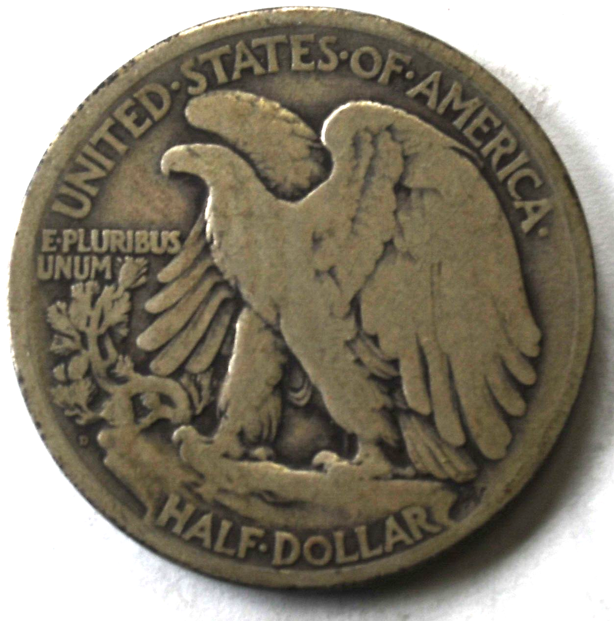 1920 D 50c Walking Silver Half Dollar Fifty Cents Denver