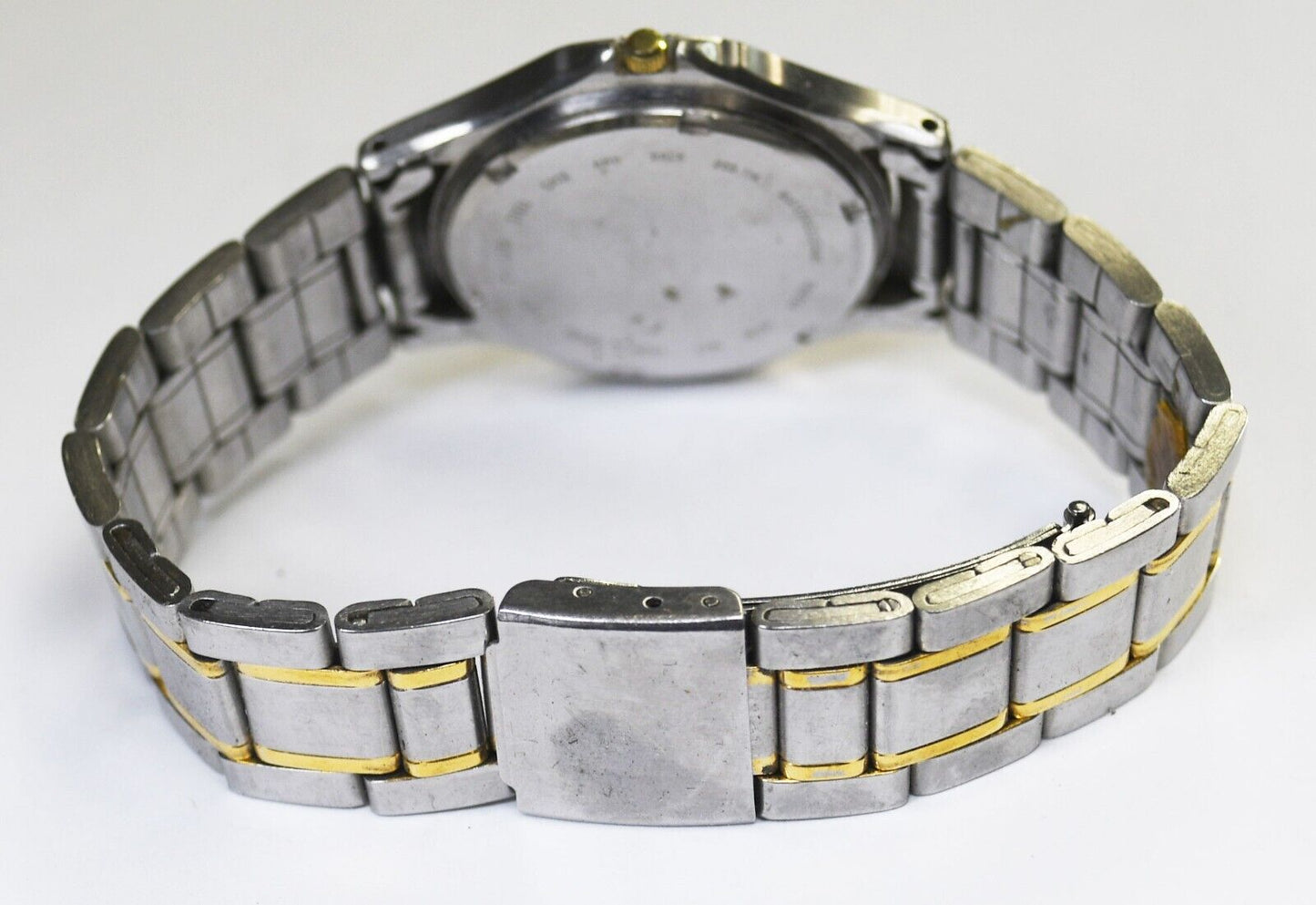 Winkler's Quartz 955 114 Two Tone Wristwatch Not Running 35mm 7" Wrist