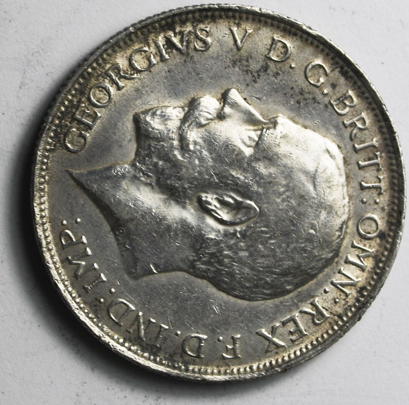 1918 Great Britain Florin Two Shillings KM# 817 Silver Coin AU Cleaned