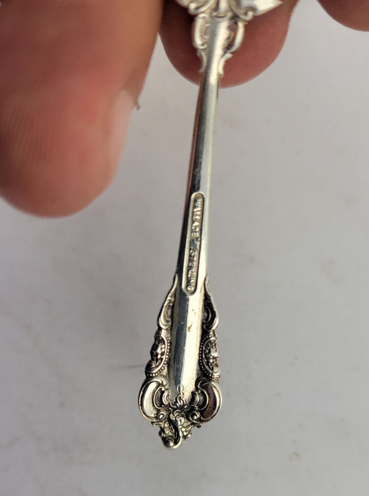 Grande Baroque by Wallace Sterling Silver Individual Salt Spoon 2.5"