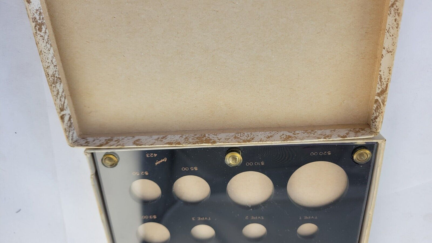 Capital Plastics  12pc. U.S. Gold Commemorative Coins Holder Black 423 w/Box