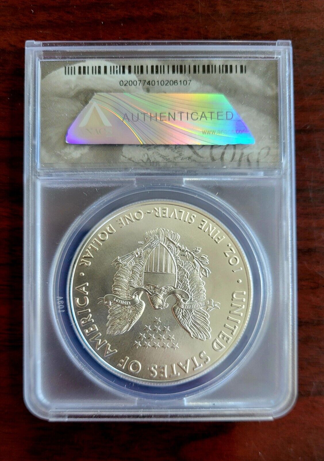 2016 (P) $1 American Silver Eagle ANACS MS69 Silver Dollar .999 Fine Silver 1oz.