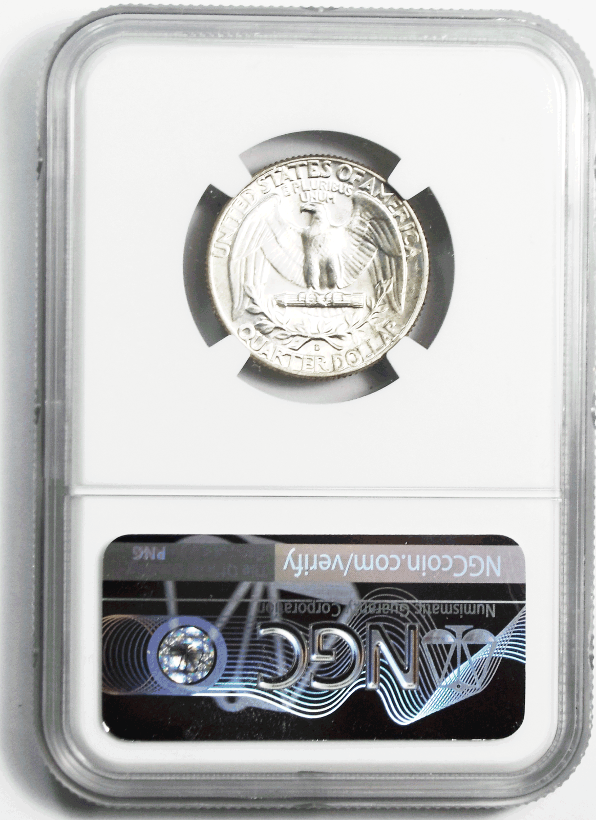 1964 D 25c Washington Silver Quarter Dollar NGC MS64 Gem Uncirculated