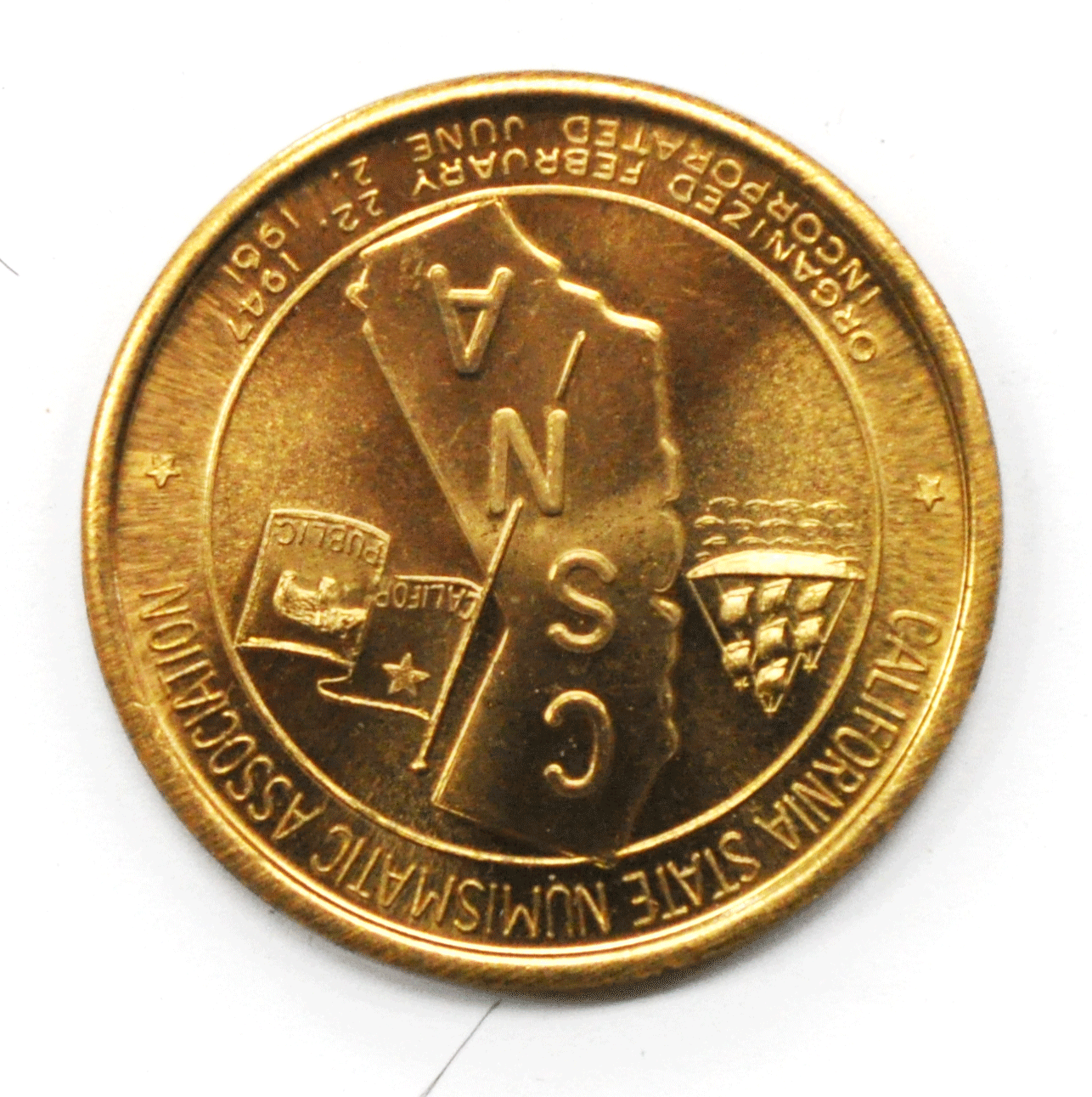 CNSA 44th Annual Convention 1969 Palo Alto California State Numismatic 39mm