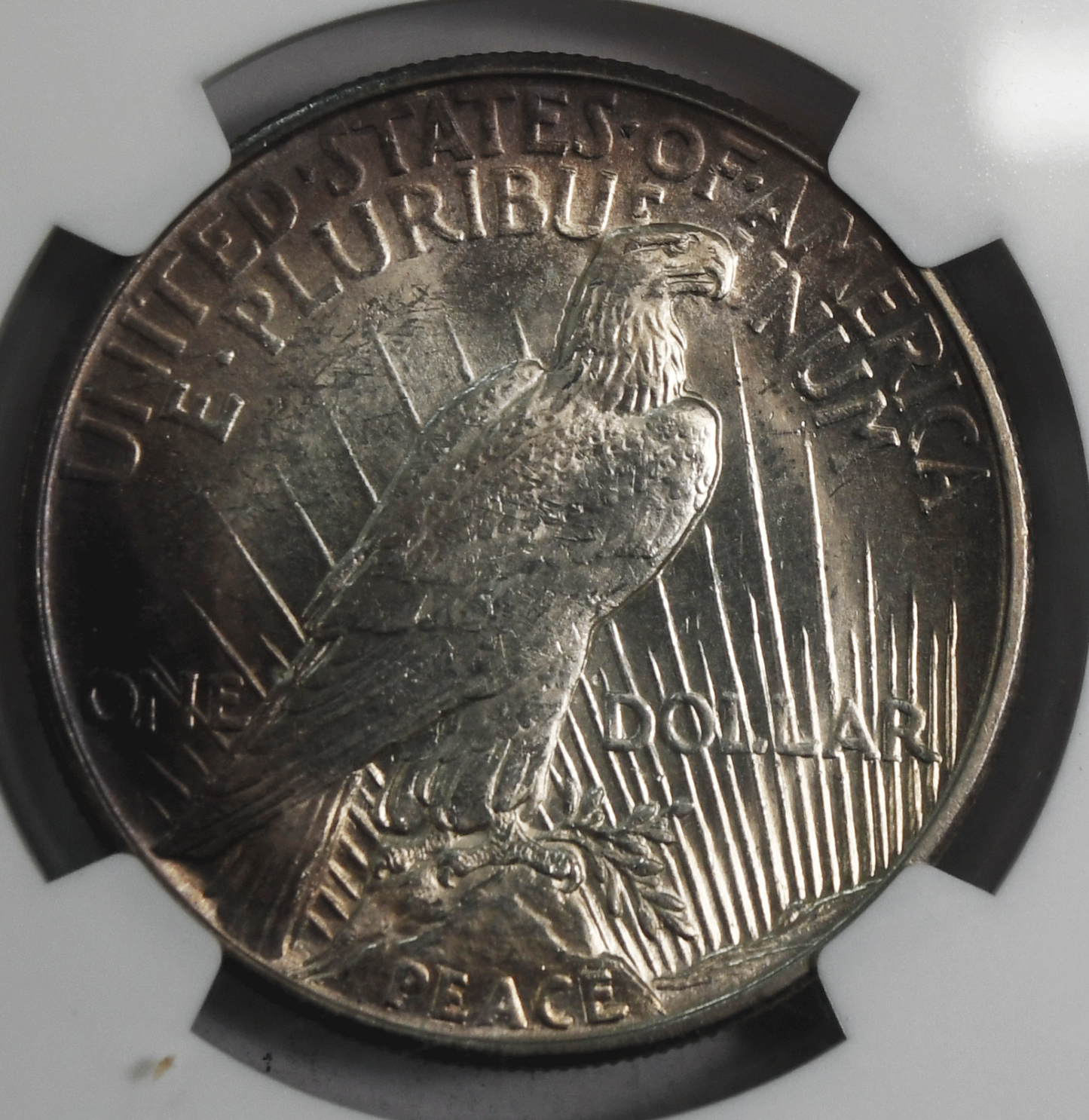 1921 $1 Peace Silver One Dollar US NGC Uncirculated High Relief VAM 3