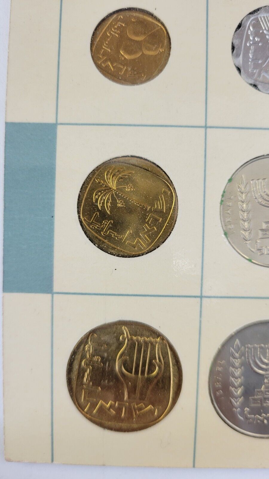 1965 Coins of Israel Proof-like Tel Aviv Mint  6 Coin Set  Agora Agorot  Lira