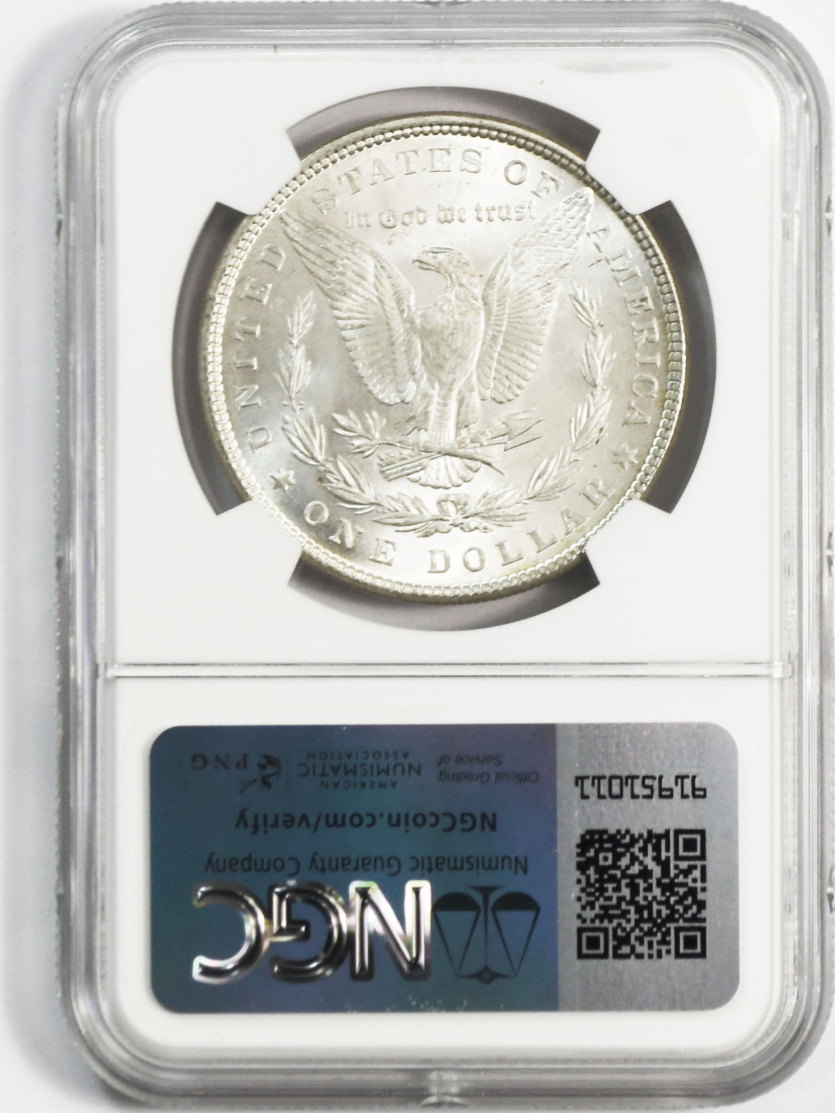 1882 $1 Morgan Silver Dollar MS63 NGC Uncirculated Philadelphia