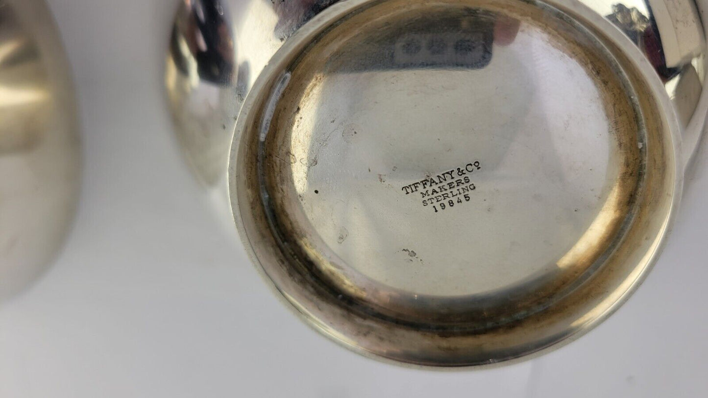 Tiffany & Co. Sterling Silver Candy and Nut 6 1/4" & 5 1/4" Wide Bowls 18oz.
