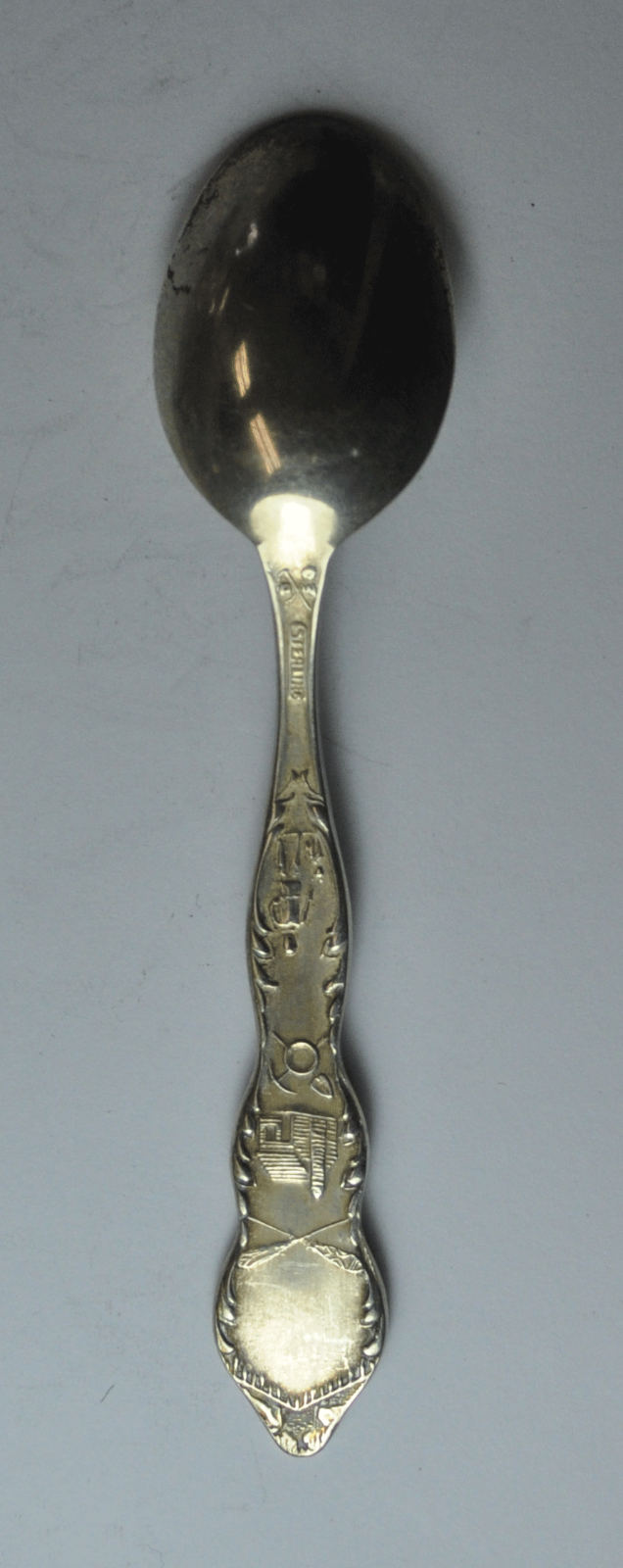 Sterling Silver Joseph Mayer Alaska Souvenir Spoon 3-7/8"