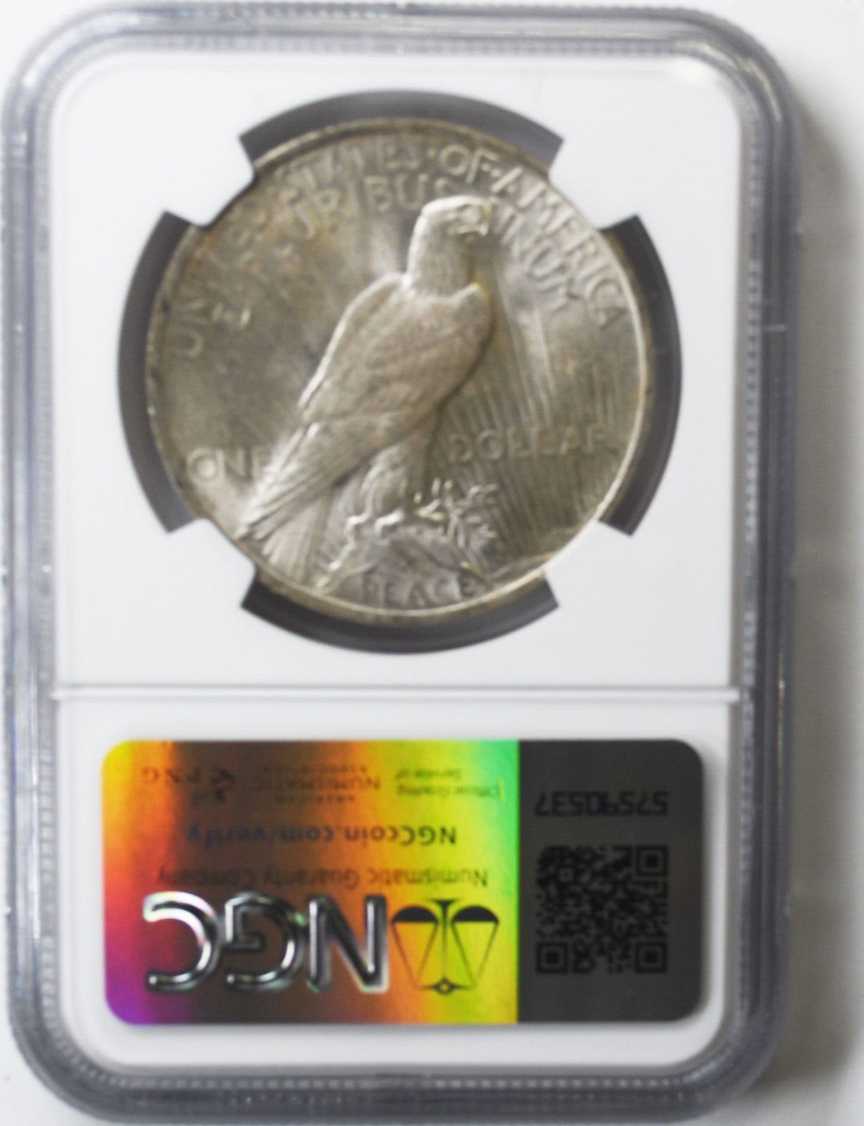 1923 $1 Peace Silver One Dollar US NGC MS62 Philadelphia