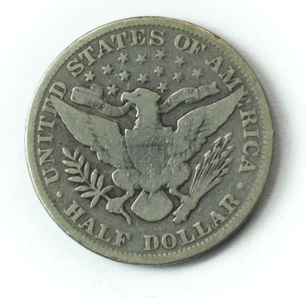 1899 50c Barber Silver Half Dollar Fifty Cents US Philadelphia