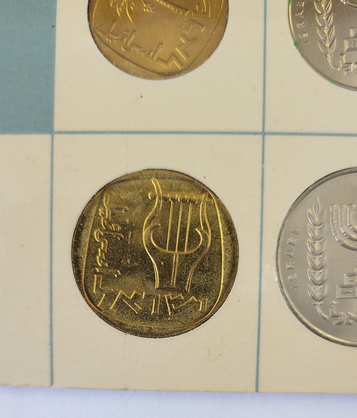 1965 Coins of Israel Proof-like Tel Aviv Mint  6 Coin Set  Agora Agorot  Lira