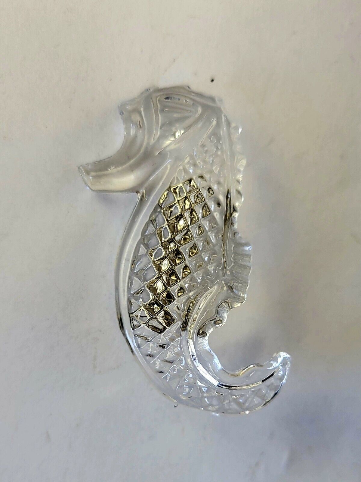 Waterford Crystal Seahorse Brooch Pin Ocean Sea Horse Jewelry Boxed