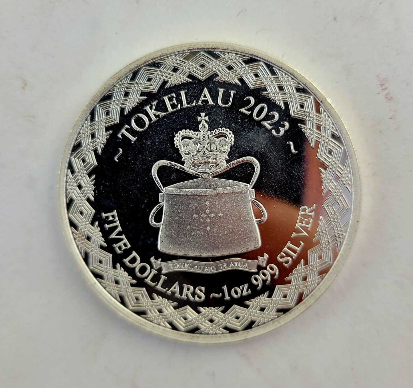 2022 Tokelau $5 Virgo Zodiac Symbol 1oz .999 Fine Silver Astrology Coin