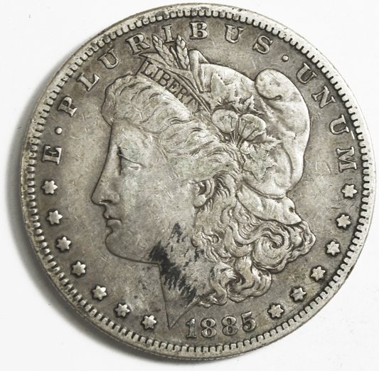 1885 S $1 Morgan Silver One Dollar US Coin San Francisco