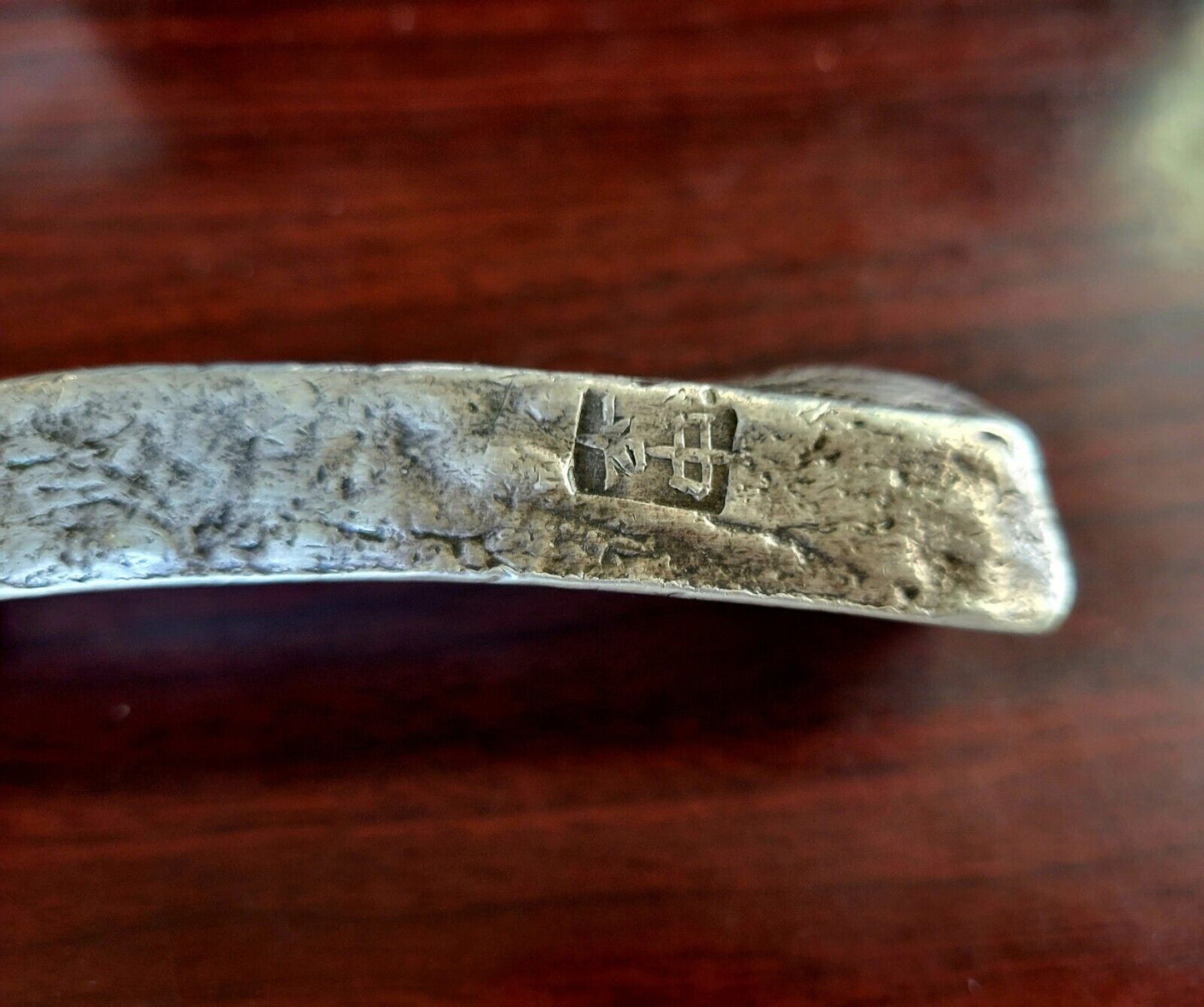 Vintage 11.8oz. Tael Fine Silver Bar Vietnam, Chinese, Japanese Asian