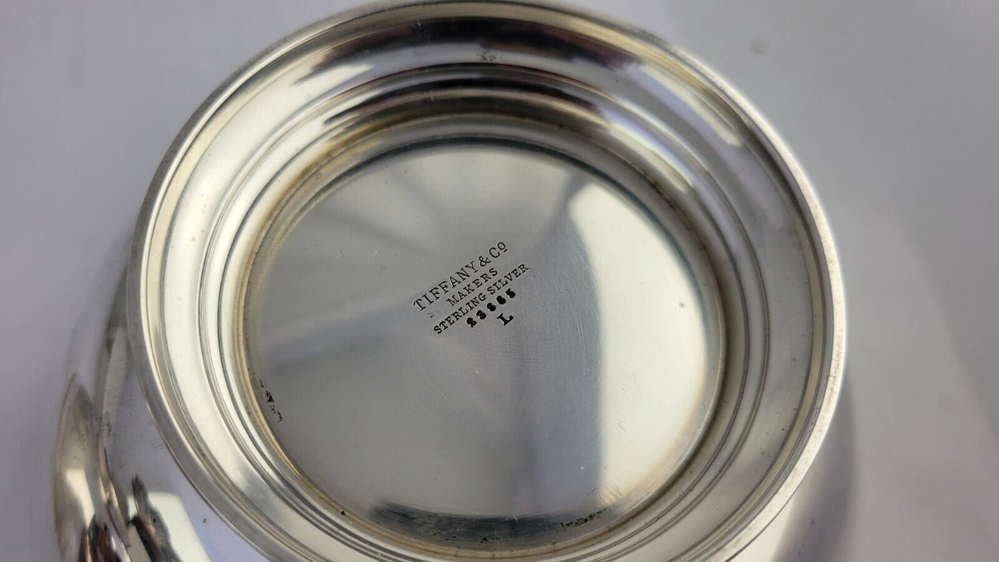 Tiffany & Co. Sterling Silver Candy and Nut 6 1/4" & 5 1/4" Wide Bowls 18oz.