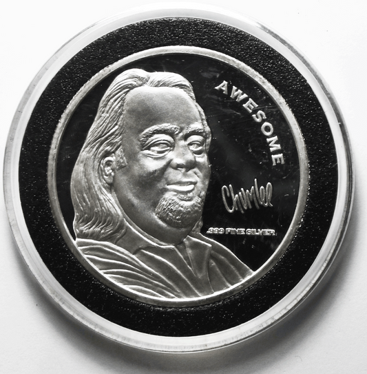 .999 Silver One Ounce Fine Chum Lee Pawn Stars Silver Round Awesome 38mm Proof