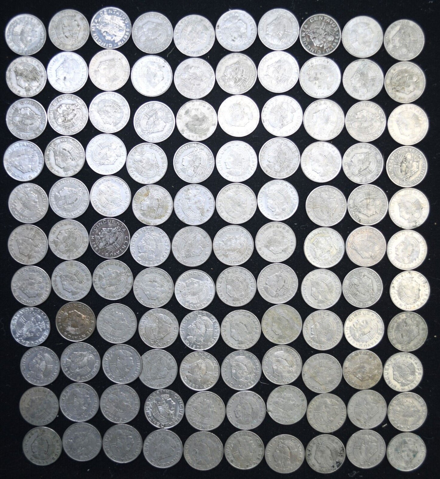 110pc Mexico Estados Unidos Mexicanos 50 Centavos KM# 1964-1982