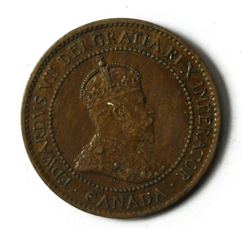 1903 1c Canada Large One Cent Penny KM#8 Bronze