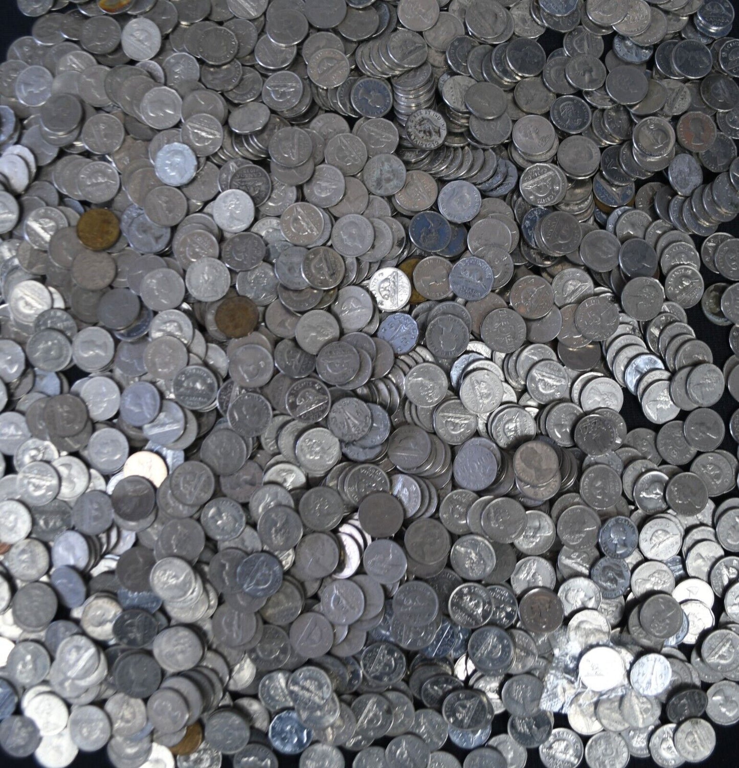 1400pc Canada 5c Five Cents Lot $70 Face Value 1922-Present