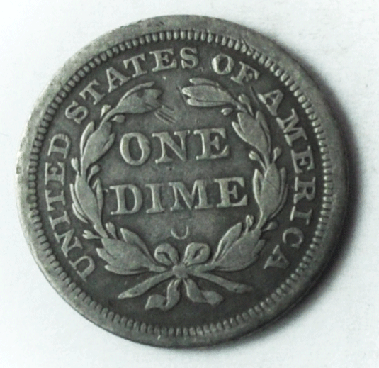 1854 O Arrows 10c Seated Liberty Silver Dime Rare Ten Cents New Orleans