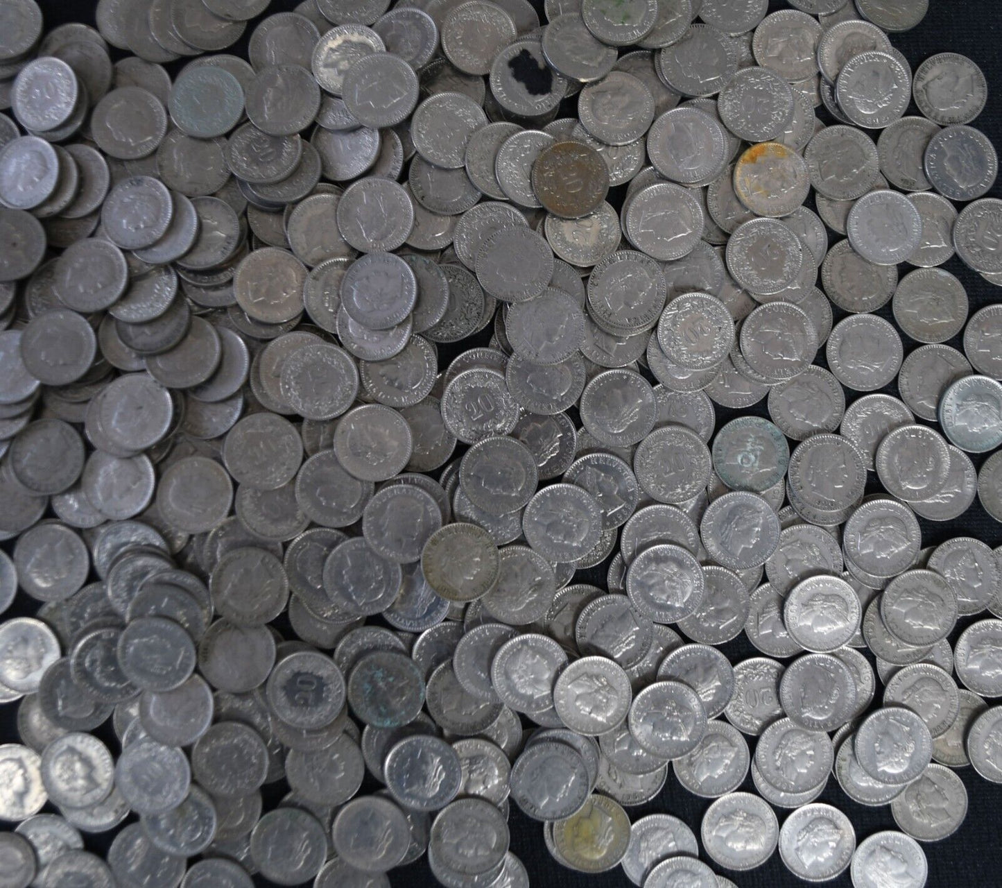 428pc Switzerland 20 Rappen Coin Lot 1884-1999