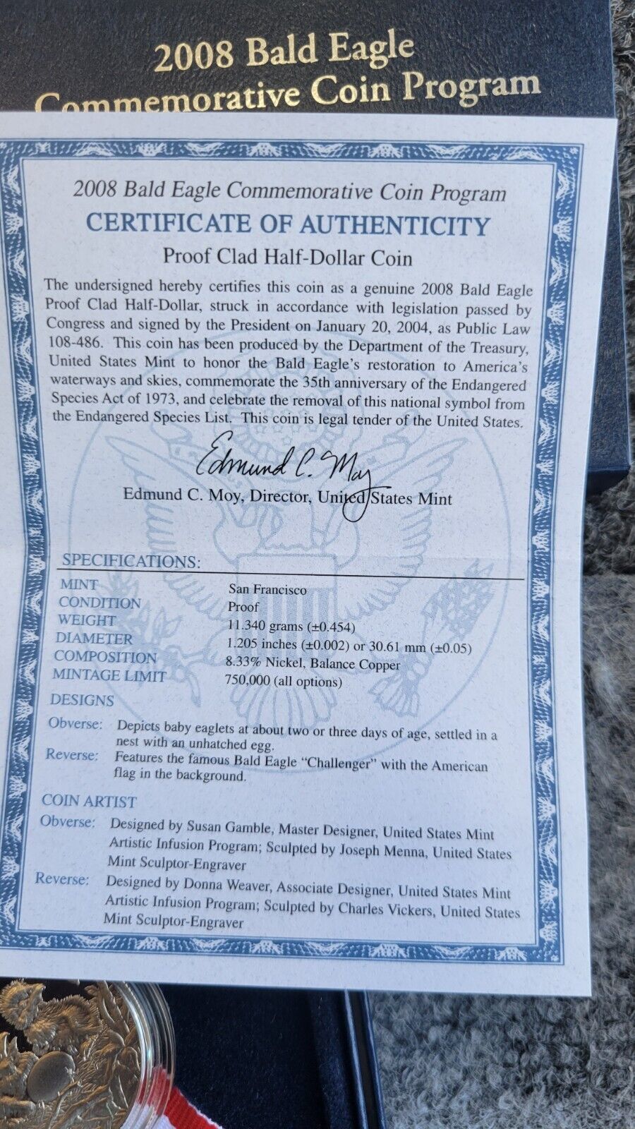 US Mint 2015, 86, 08, 15 Commemorative Marshals, Ellis, Scouts, Lincoln, Eagle