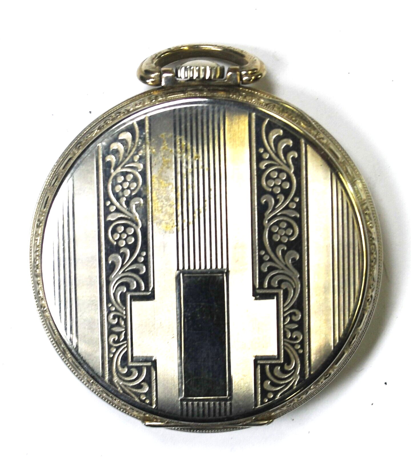 E Howard (Keystone) Series 12 Open Face Extra Deco Case Pocket Watch